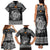 Personalized Anglesey Ynys Mon Family Matching Tank Maxi Dress and Hawaiian Shirt Black Standing Stone Celtic-inspired - Wonder Print Shop