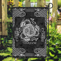 Personalized Anglesey Ynys Mon Garden Flag Black Standing Stone Celtic-inspired - Wonder Print Shop