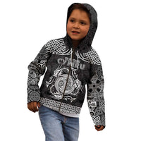 Personalized Anglesey Ynys Mon Kid Hoodie Black Standing Stone Celtic-inspired - Wonder Print Shop