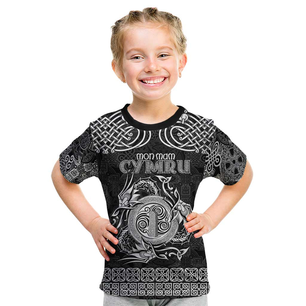 Personalized Anglesey Ynys Mon Kid T Shirt Black Standing Stone Celtic-inspired - Wonder Print Shop