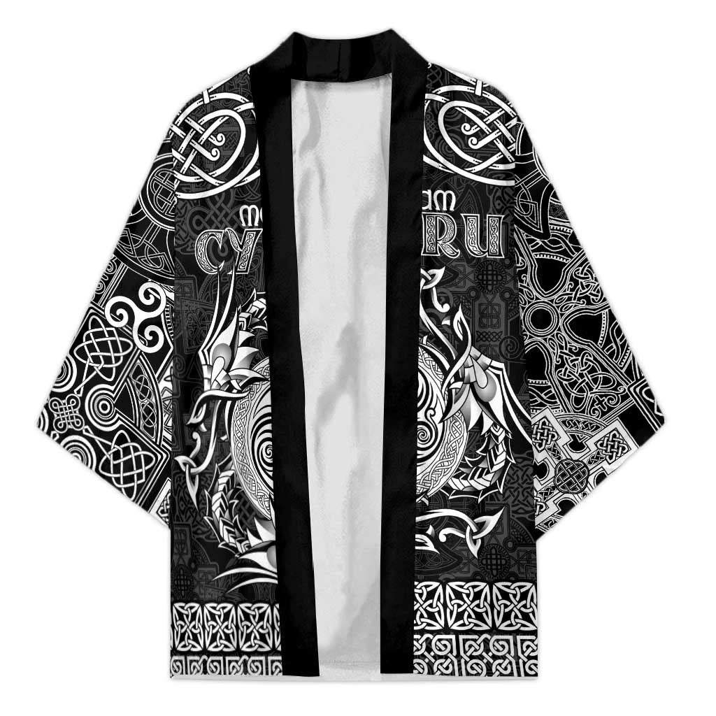 Personalized Anglesey Ynys Mon Kimono Black Standing Stone Celtic-inspired - Wonder Print Shop