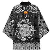 Personalized Anglesey Ynys Mon Kimono Black Standing Stone Celtic-inspired - Wonder Print Shop