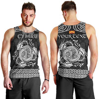 Personalized Anglesey Ynys Mon Men Tank Top Black Standing Stone Celtic-inspired - Wonder Print Shop