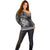 Personalized Anglesey Ynys Mon Off Shoulder Sweater Black Standing Stone Celtic-inspired - Wonder Print Shop