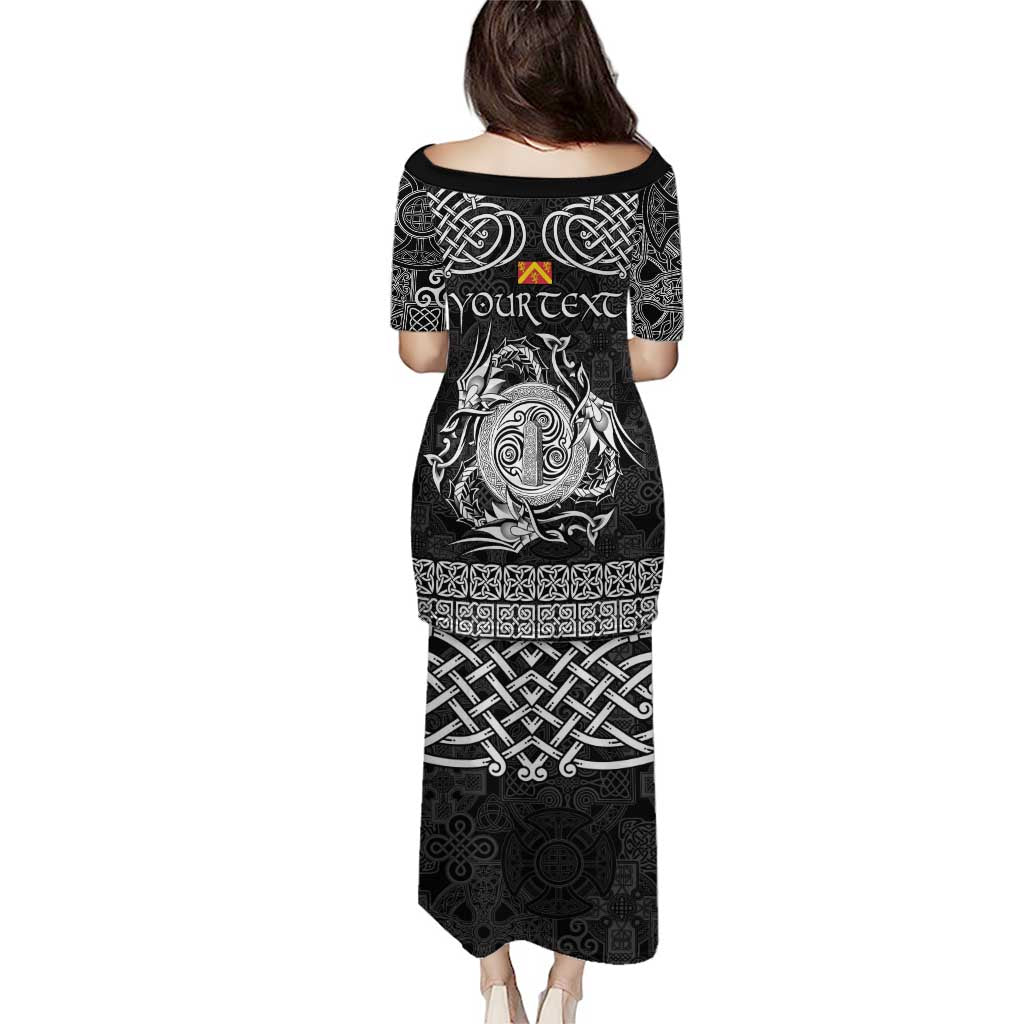 Personalized Anglesey Ynys Mon Puletasi Black Standing Stone Celtic-inspired - Wonder Print Shop