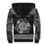 Personalized Anglesey Ynys Mon Sherpa Hoodie Black Standing Stone Celtic-inspired - Wonder Print Shop