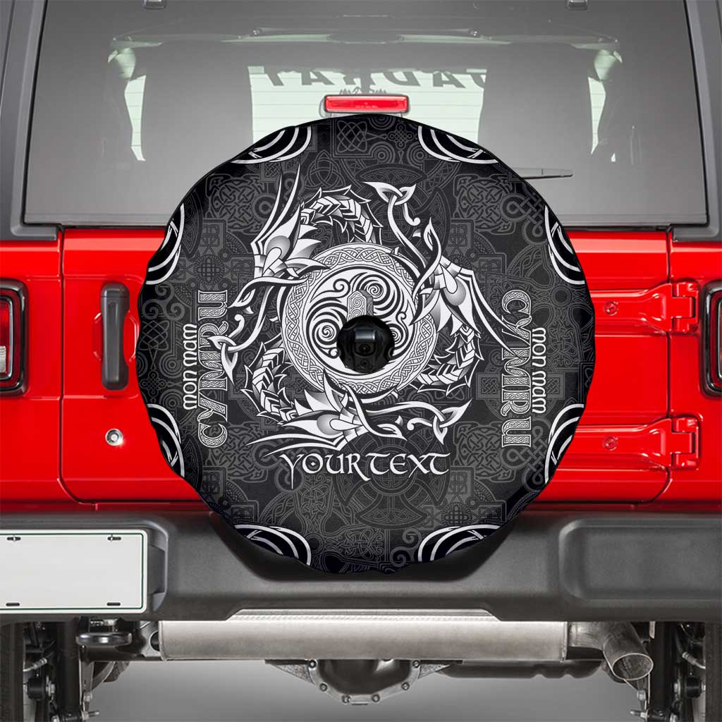 Personalized Anglesey Ynys Mon Spare Tire Cover Black Standing Stone Celtic-inspired - Wonder Print Shop