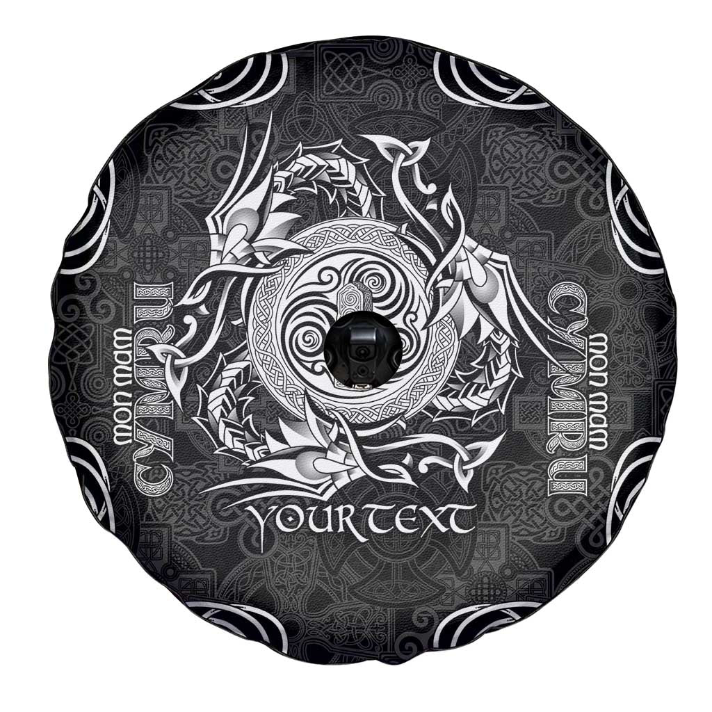 Personalized Anglesey Ynys Mon Spare Tire Cover Black Standing Stone Celtic-inspired - Wonder Print Shop