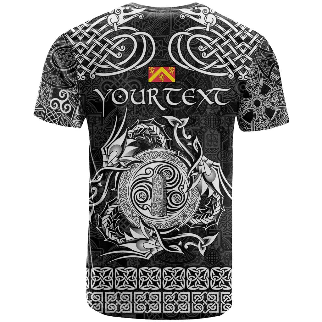 Personalized Anglesey Ynys Mon T Shirt Black Standing Stone Celtic-inspired - Wonder Print Shop