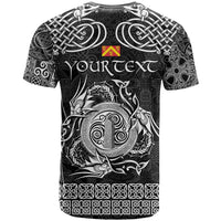 Personalized Anglesey Ynys Mon T Shirt Black Standing Stone Celtic-inspired - Wonder Print Shop