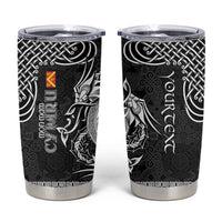 Personalized Anglesey Ynys Mon Tumbler Cup Black Standing Stone Celtic-inspired - Wonder Print Shop