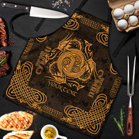 Personalized Anglesey Ynys Mon Apron Gold Standing Stone Celtic-inspired - Wonder Print Shop