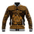 Personalized Anglesey Ynys Mon Baseball Jacket Gold Standing Stone Celtic-inspired - Wonder Print Shop
