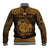 Personalized Anglesey Ynys Mon Baseball Jacket Gold Standing Stone Celtic-inspired - Wonder Print Shop