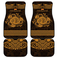 Personalized Anglesey Ynys Mon Car Mats Gold Standing Stone Celtic-inspired - Wonder Print Shop