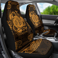Personalized Anglesey Ynys Mon Car Seat Cover Gold Standing Stone Celtic-inspired - Wonder Print Shop