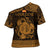 Personalized Anglesey Ynys Mon Cross Shoulder Shirt Gold Standing Stone Celtic-inspired - Wonder Print Shop