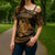 Personalized Anglesey Ynys Mon Cross Shoulder Shirt Gold Standing Stone Celtic-inspired - Wonder Print Shop