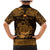 Personalized Anglesey Ynys Mon Family Matching Mermaid Dress and Hawaiian Shirt Gold Standing Stone Celtic-inspired - Wonder Print Shop