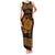 Personalized Anglesey Ynys Mon Family Matching Tank Maxi Dress and Hawaiian Shirt Gold Standing Stone Celtic-inspired - Wonder Print Shop