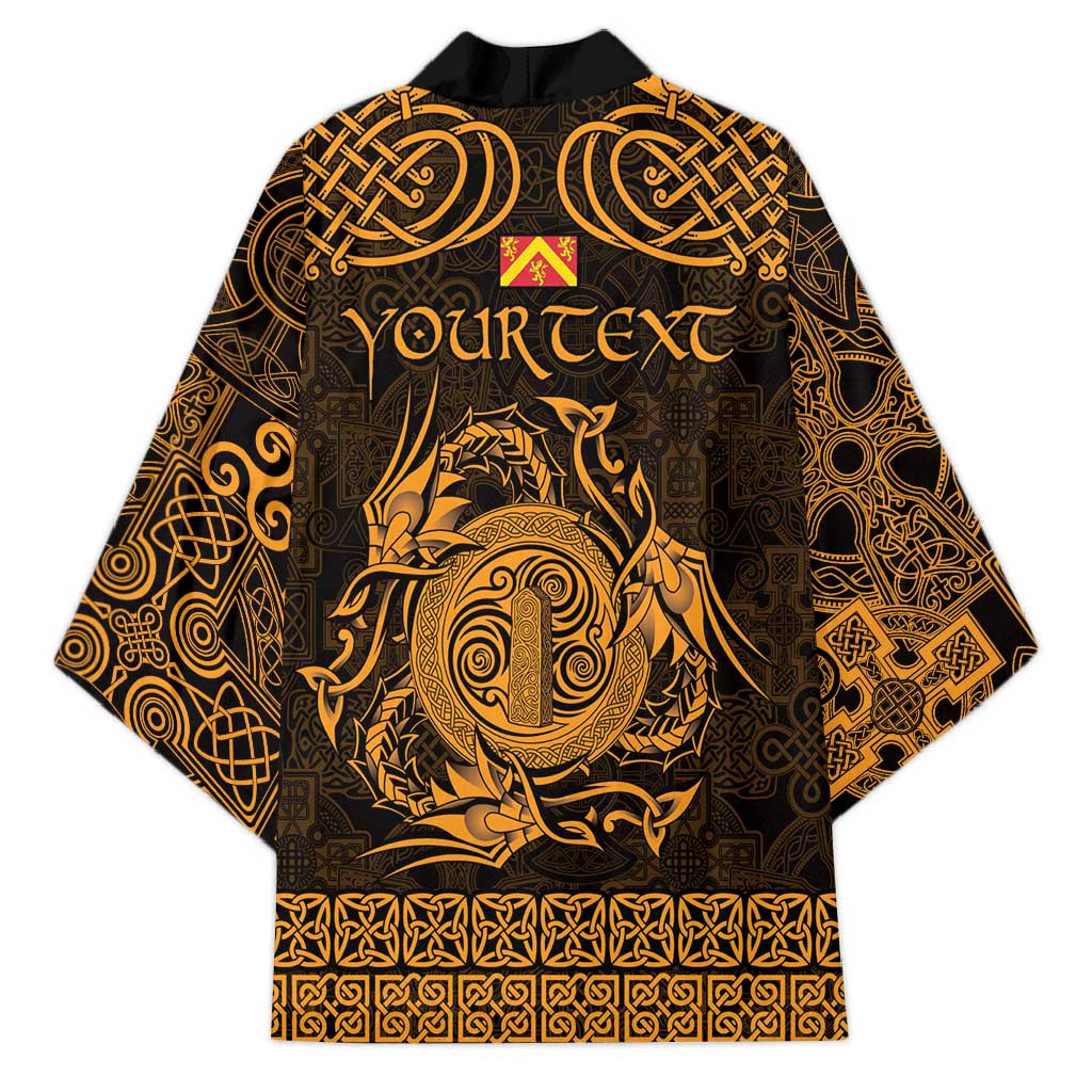 Personalized Anglesey Ynys Mon Kimono Gold Standing Stone Celtic-inspired - Wonder Print Shop