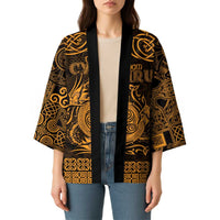 Personalized Anglesey Ynys Mon Kimono Gold Standing Stone Celtic-inspired - Wonder Print Shop