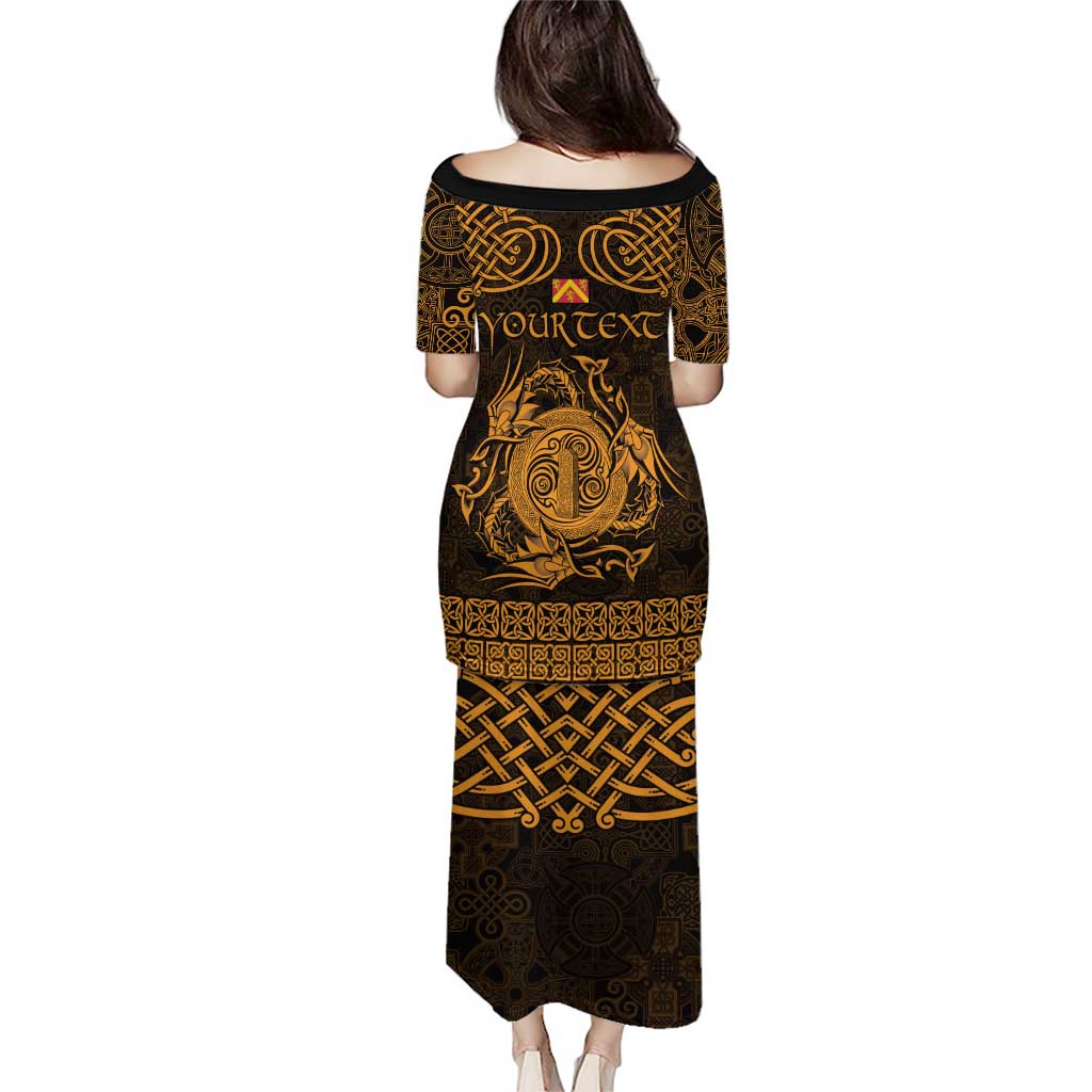 Personalized Anglesey Ynys Mon Puletasi Gold Standing Stone Celtic-inspired - Wonder Print Shop