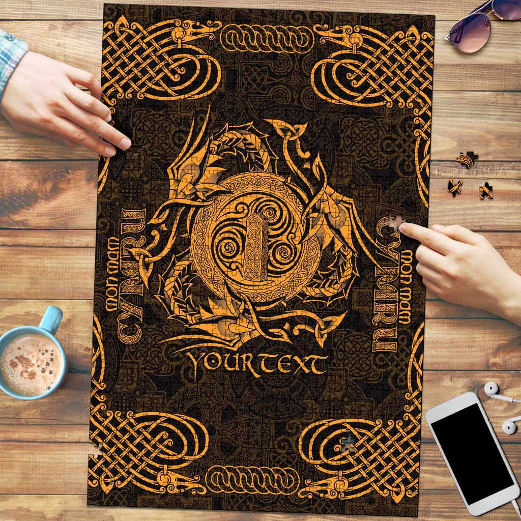 Personalized Anglesey Ynys Mon Puzzle Gold Standing Stone Celtic-inspired - Wonder Print Shop