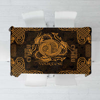 Personalized Anglesey Ynys Mon Tablecloth Gold Standing Stone Celtic-inspired - Wonder Print Shop