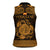 Personalized Anglesey Ynys Mon Women Sleeveless Polo Shirt Gold Standing Stone Celtic-inspired - Wonder Print Shop