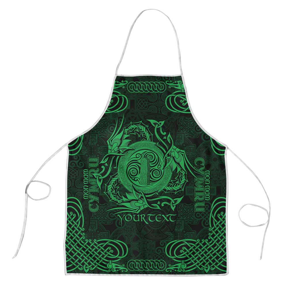 Personalized Anglesey Ynys Mon Apron Green Standing Stone Celtic-inspired - Wonder Print Shop