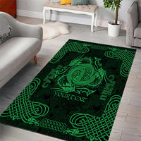 Personalized Anglesey Ynys Mon Area Rug Green Standing Stone Celtic-inspired - Wonder Print Shop