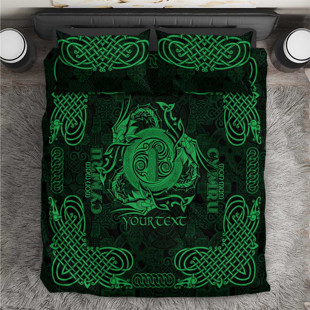 Personalized Anglesey Ynys Mon Bedding Set Green Standing Stone Celtic-inspired - Wonder Print Shop