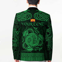 Personalized Anglesey Ynys Mon Blazer Green Standing Stone Celtic-inspired - Wonder Print Shop