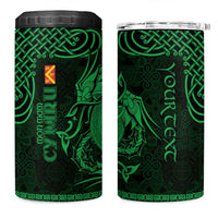 Personalized Anglesey Ynys Mon 4 in 1 Can Cooler Tumbler Green Standing Stone Celtic-inspired - Wonder Print Shop