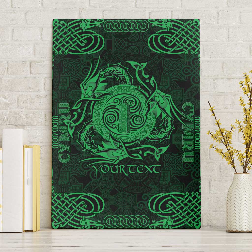 Personalized Anglesey Ynys Mon Canvas Wall Art Green Standing Stone Celtic-inspired - Wonder Print Shop