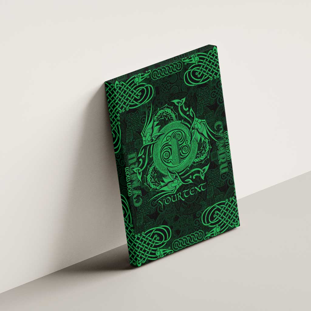 Personalized Anglesey Ynys Mon Canvas Wall Art Green Standing Stone Celtic-inspired - Wonder Print Shop