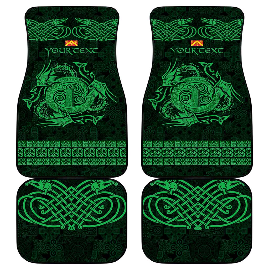 Personalized Anglesey Ynys Mon Car Mats Green Standing Stone Celtic-inspired - Wonder Print Shop