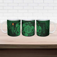 Personalized Anglesey Ynys Mon Ceramic Mug Green Standing Stone Celtic-inspired - Wonder Print Shop
