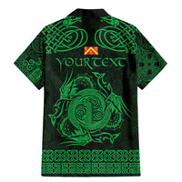 Personalized Anglesey Ynys Mon Family Matching Mermaid Dress and Hawaiian Shirt Green Standing Stone Celtic-inspired - Wonder Print Shop