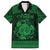 Personalized Anglesey Ynys Mon Family Matching Off The Shoulder Long Sleeve Dress and Hawaiian Shirt Green Standing Stone Celtic-inspired - Wonder Print Shop