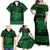 Personalized Anglesey Ynys Mon Family Matching Off Shoulder Maxi Dress and Hawaiian Shirt Green Standing Stone Celtic-inspired - Wonder Print Shop