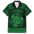 Personalized Anglesey Ynys Mon Family Matching Off Shoulder Maxi Dress and Hawaiian Shirt Green Standing Stone Celtic-inspired - Wonder Print Shop