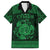 Personalized Anglesey Ynys Mon Family Matching Short Sleeve Bodycon Dress and Hawaiian Shirt Green Standing Stone Celtic-inspired - Wonder Print Shop