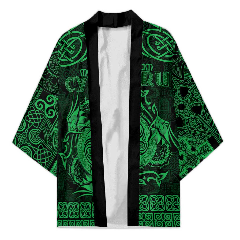 Personalized Anglesey Ynys Mon Kimono Green Standing Stone Celtic-inspired - Wonder Print Shop