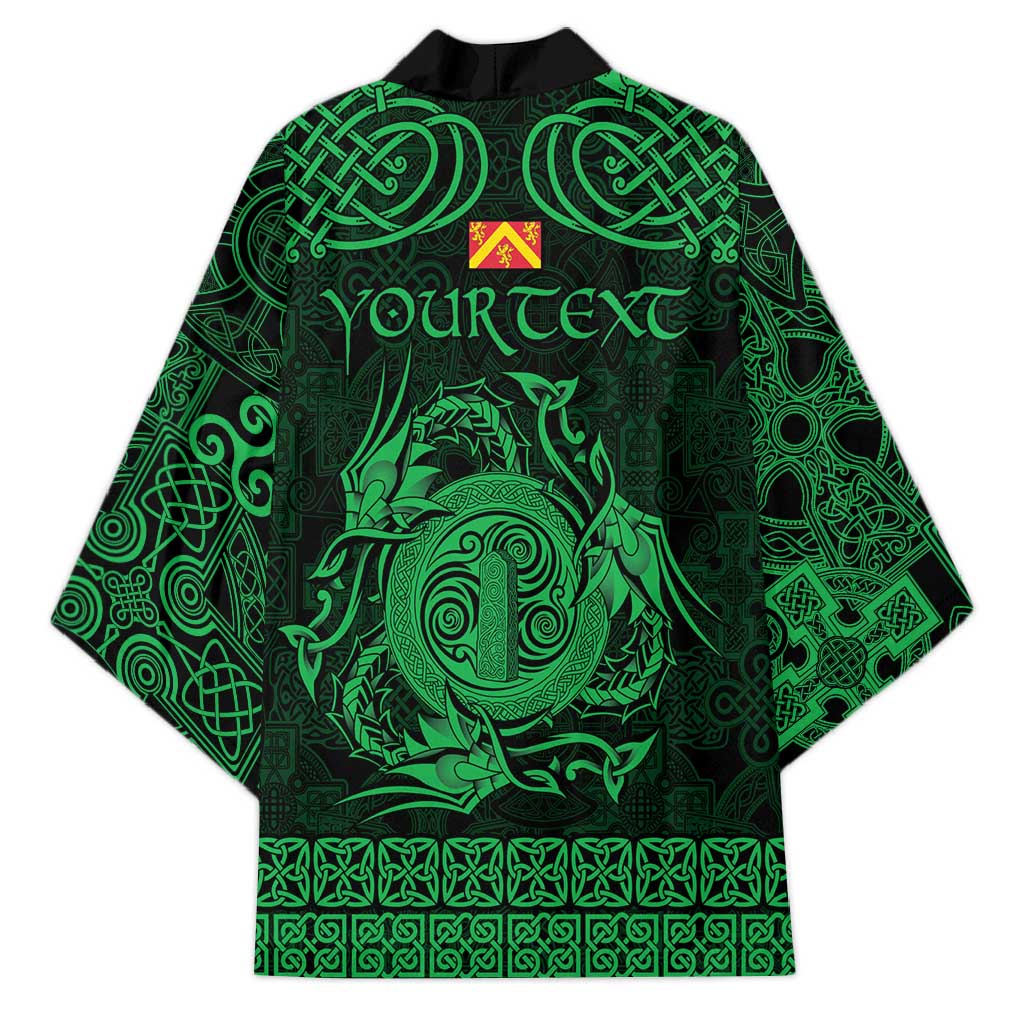 Personalized Anglesey Ynys Mon Kimono Green Standing Stone Celtic-inspired - Wonder Print Shop