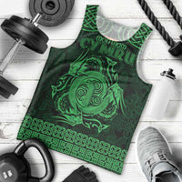 Personalized Anglesey Ynys Mon Men Tank Top Green Standing Stone Celtic-inspired - Wonder Print Shop
