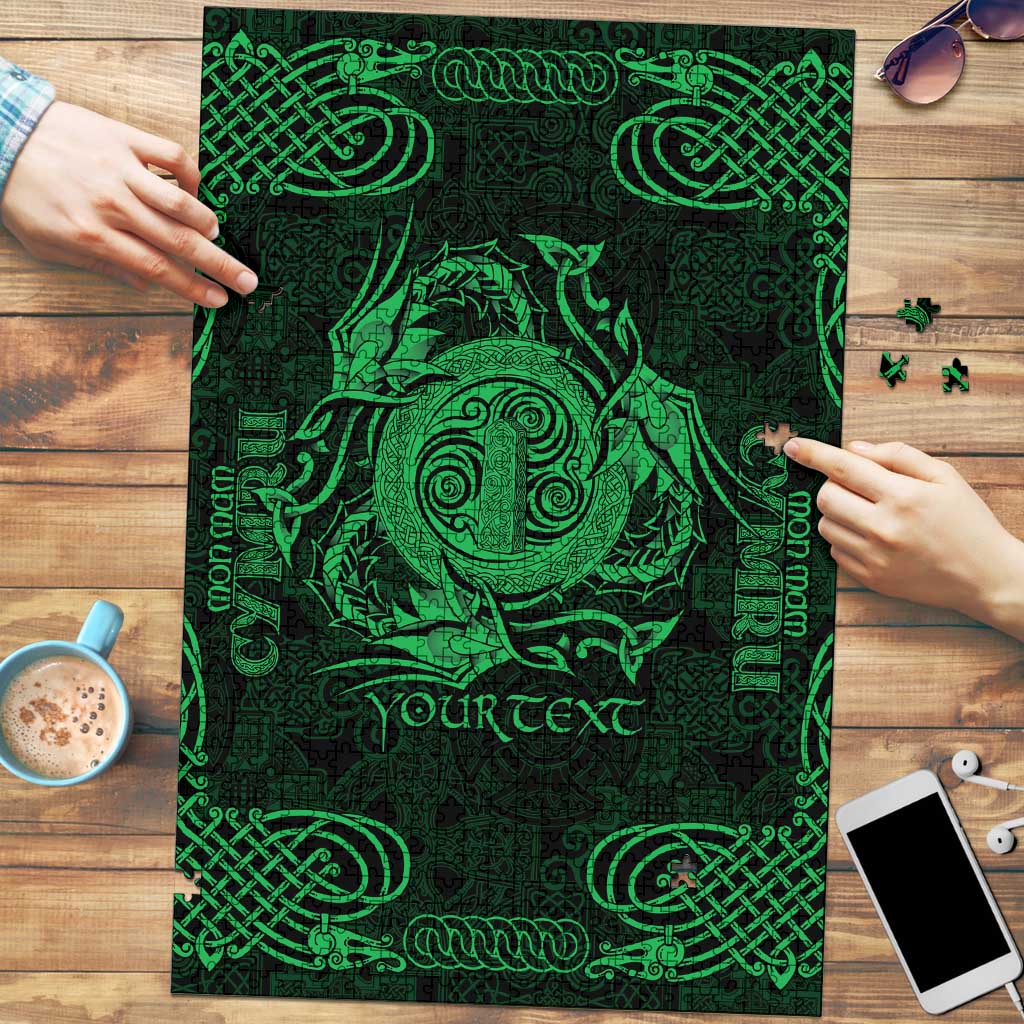Personalized Anglesey Ynys Mon Puzzle Green Standing Stone Celtic-inspired - Wonder Print Shop
