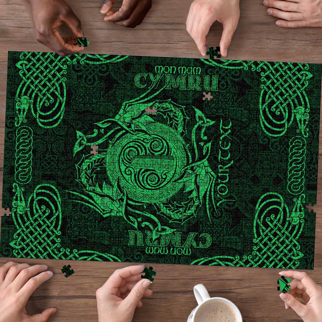 Personalized Anglesey Ynys Mon Puzzle Green Standing Stone Celtic-inspired - Wonder Print Shop