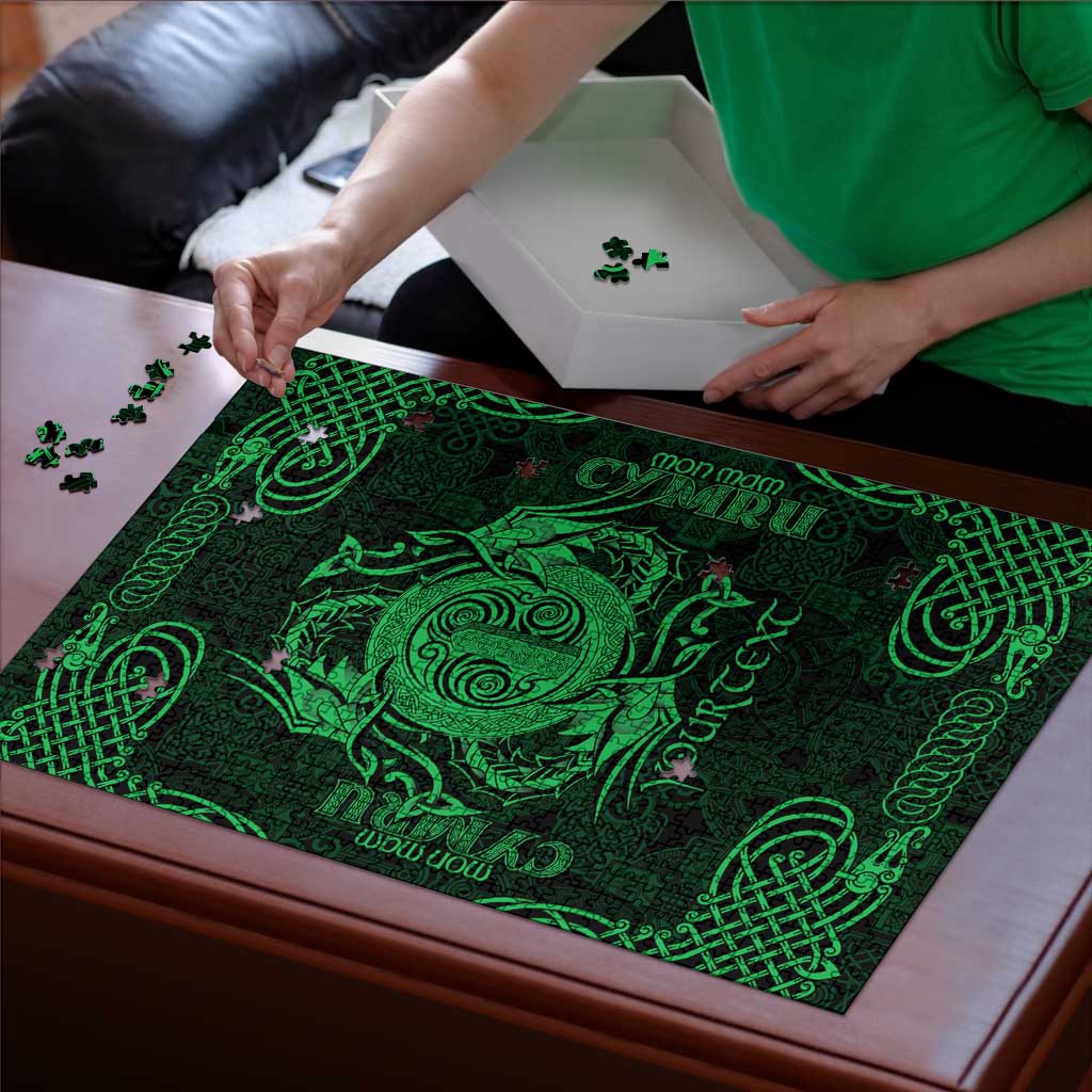 Personalized Anglesey Ynys Mon Puzzle Green Standing Stone Celtic-inspired - Wonder Print Shop